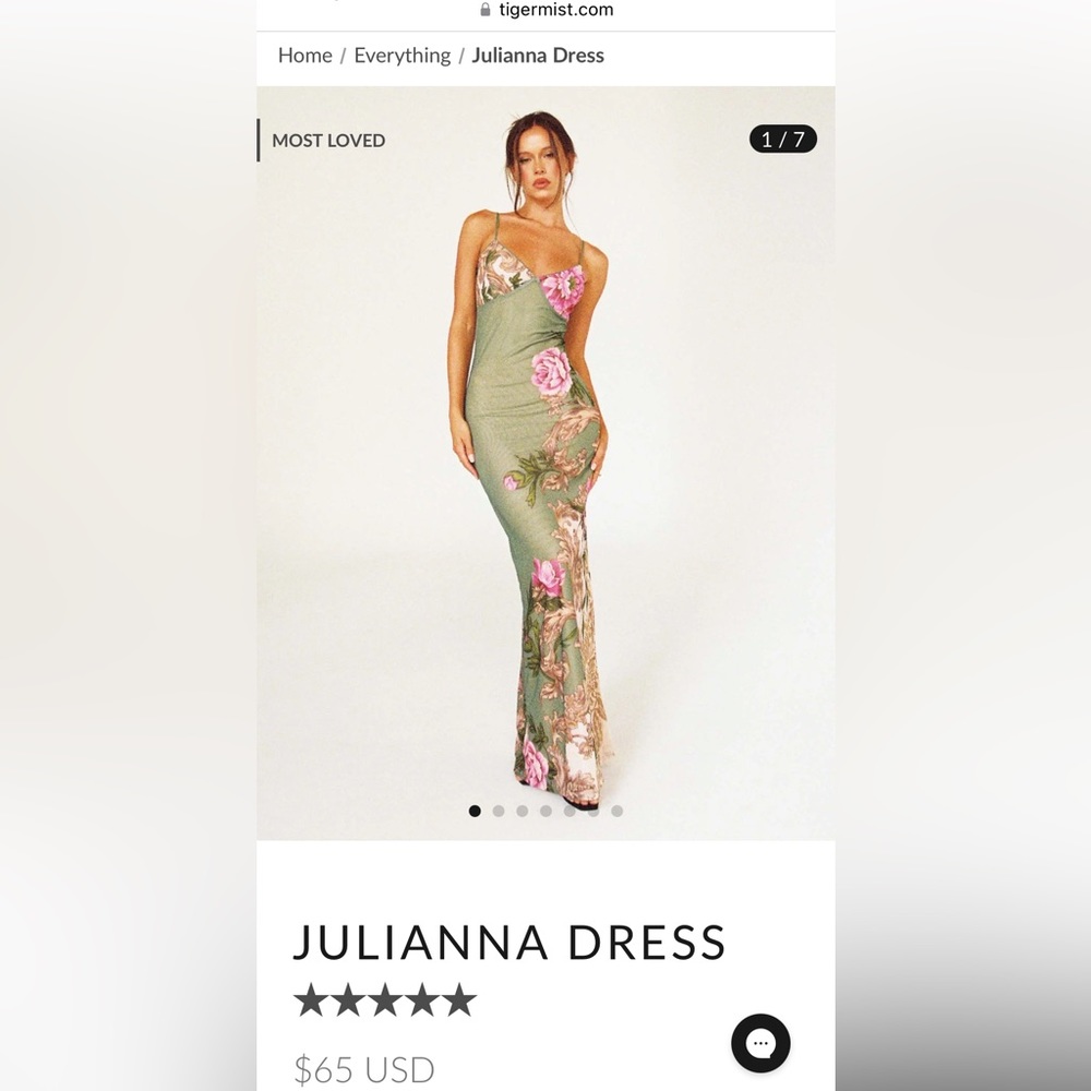 Tiger Mist Julianna Dress